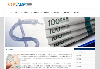 金融財務會計類通用型網(wǎng)站建站模板